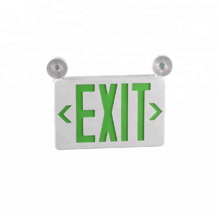 Approved JEE series 6 inch maintained green exit sign