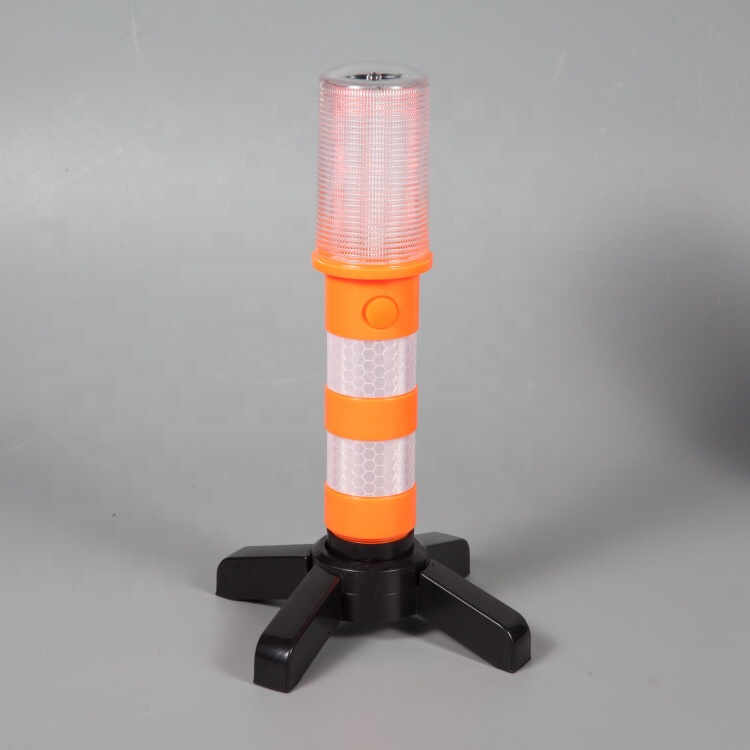 Police Safety Magnetic Portable Flashing Red LED Traffic Light Baton