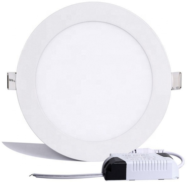 High quality smd frameless 15 watts led recessed panel light