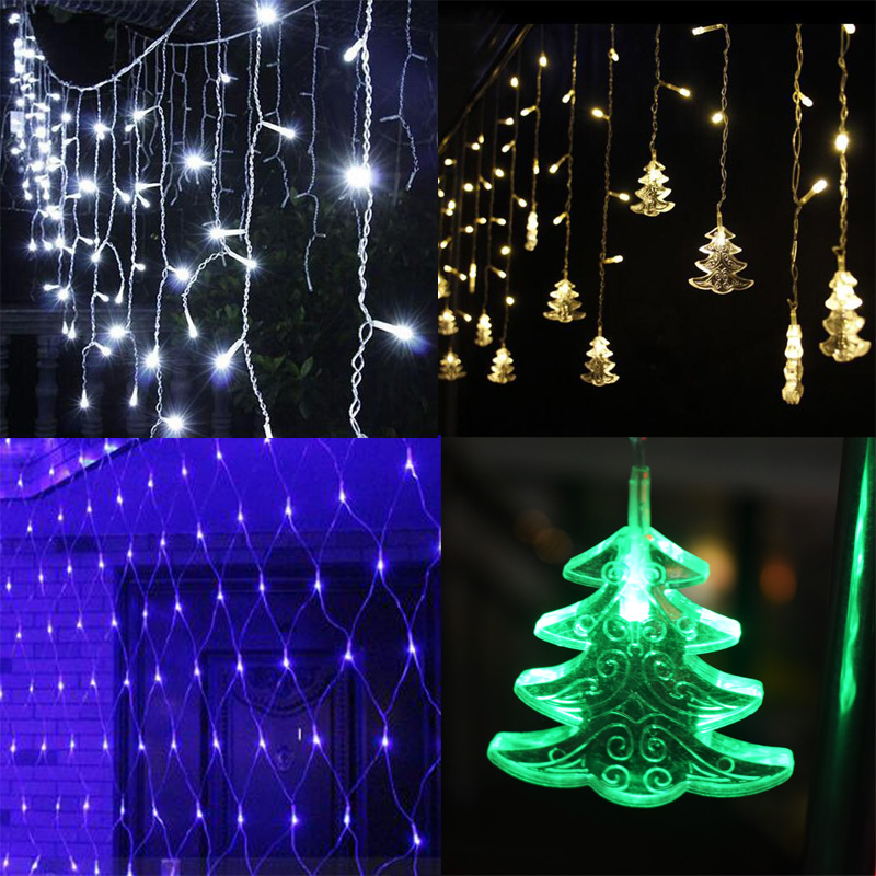 Bangkok outdoor led christmas fairy lights string Waterproof Decorative rgb white red Yellow blue led festoon light