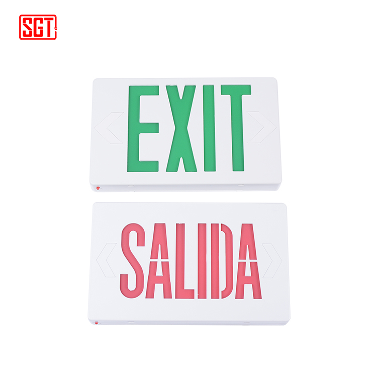 2019 hot selling emergency exit led light battery backup led exit sign wall type