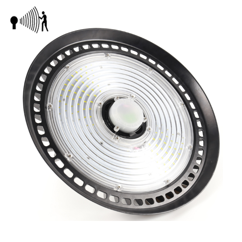 Integrated motion sensor led high bay light 100W 150W 200W with brand led chip and driver