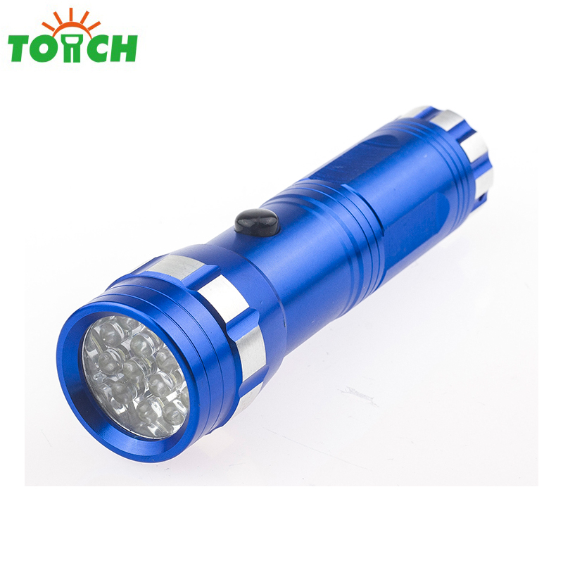 aluminum 14 leds flashlight portable led hand torch OEM UV lights