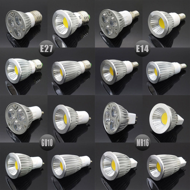 high power LED Spotlight Lamp Light MR16 12V 9w 12w 15w led Dimmable spotlight lamp bulb warm /cool white GU10 LED Spot Lighting
