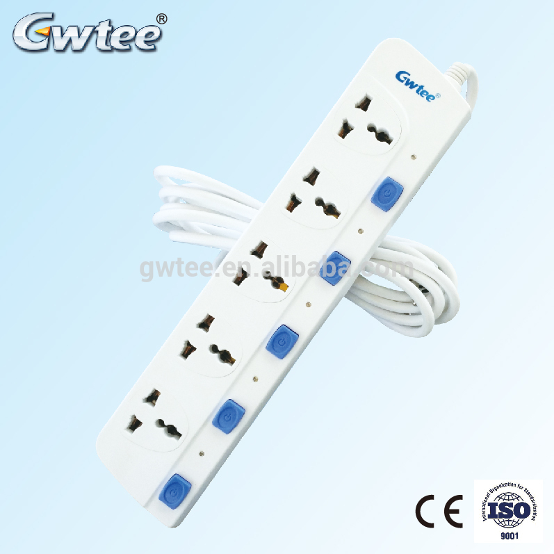 Custom Personalized Cheap 10A 2500W best quality extension socket