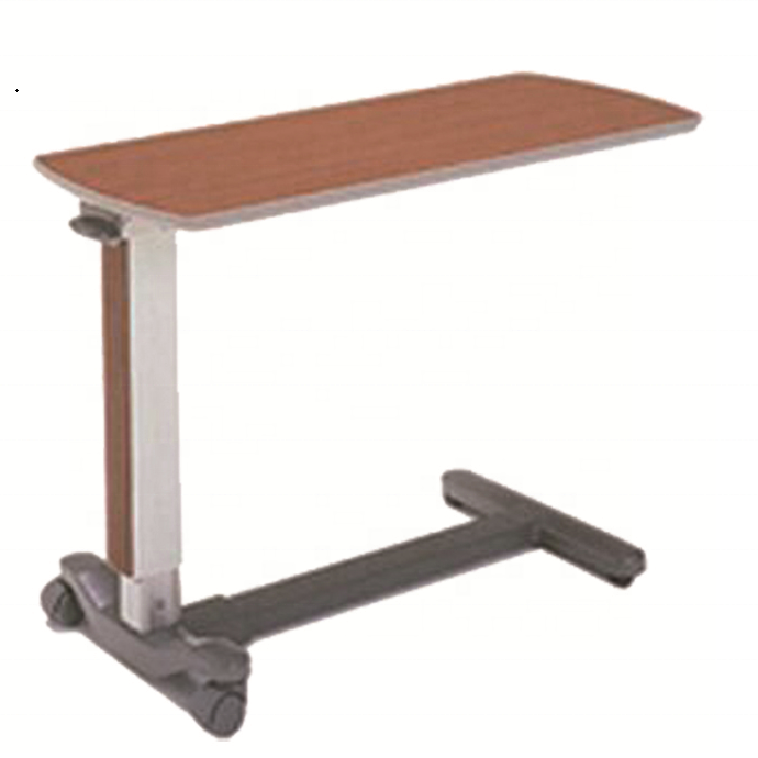 Flexible and bottom price hospital bed tray table used hospital overbed table