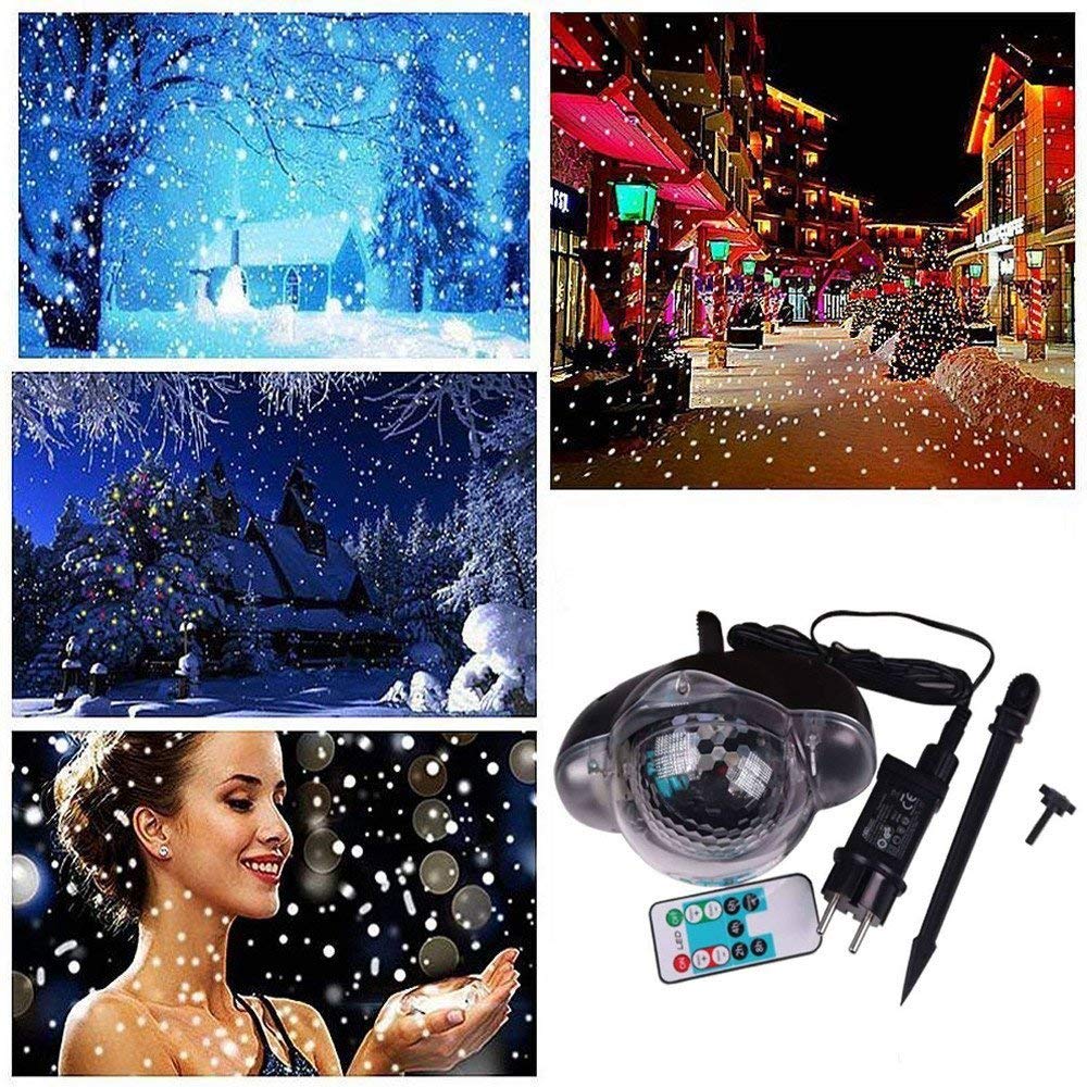 Hot Sale Snowfall Lights Projector Lights Waterproof Snow Light Effect White LED Christmas Snow Light