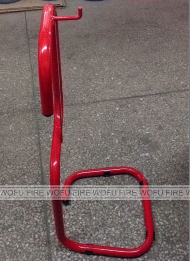 Single red Tubular Fire Extinguisher Stand