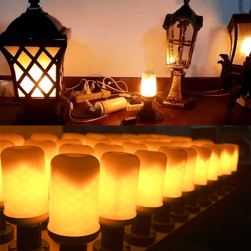 Hotel Bars Home Decoration Restaurants fire LED Flame Effect Fire Light Bulbs