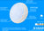 LED PC new oyster ceiling lamp round fitting CCT 3000K/4000K/6000K optional 15w bulkhead with dim motion sensor
