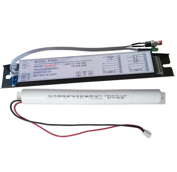 T5/T8 Fluorescent Emergency Lamp Battery Power Pack