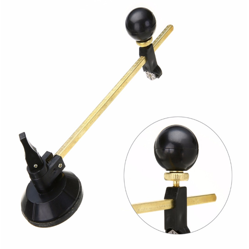 Professional Compass Long Adjustable Round Base Glass Circular Cutter With Sucker