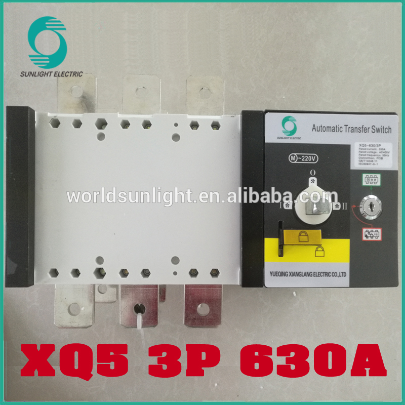 XQ5 3P 630A dual power Automatic Transfer Switch