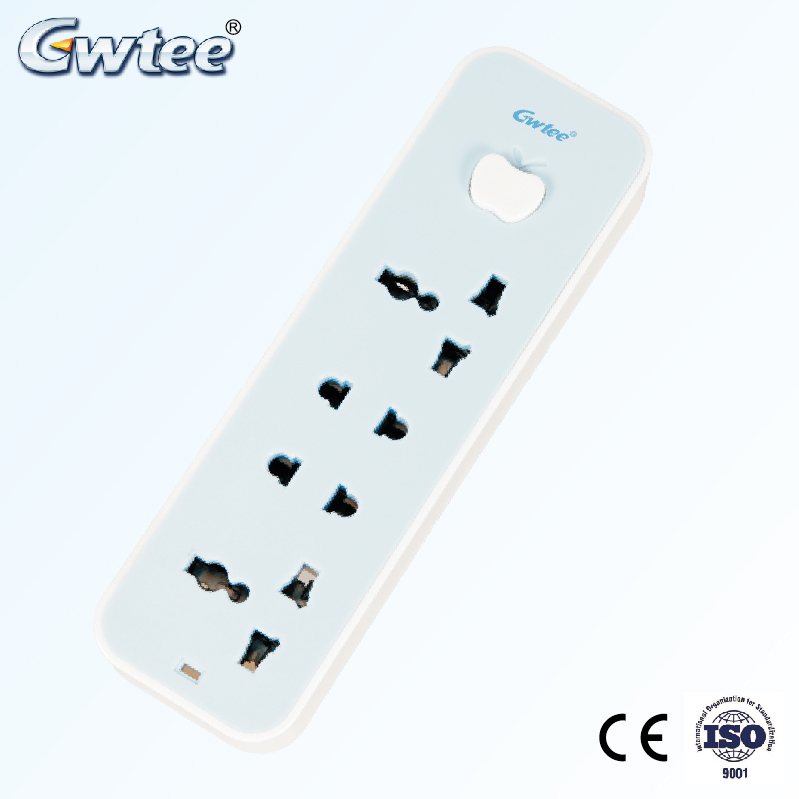 4 Way Universal power extension socket power strip