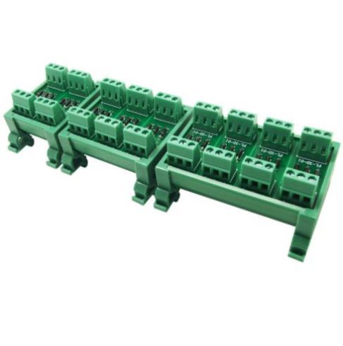 6 Channel diode module DIN Rail Mount 1 Amp 1000V Common Anode 6 Diode Network Module, 1N4007 diode.