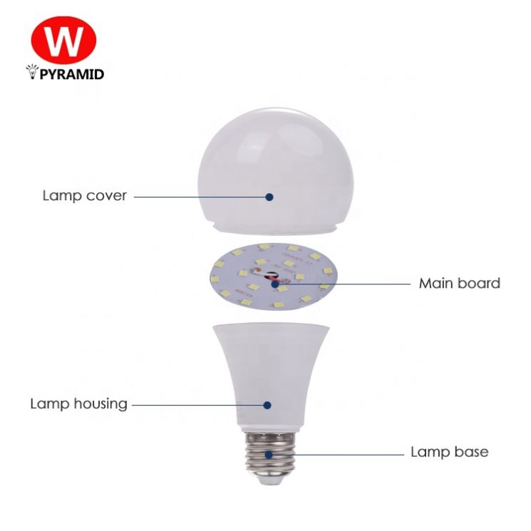 China supplier led2835 Pc+ Aluminum white LED plastic bulb