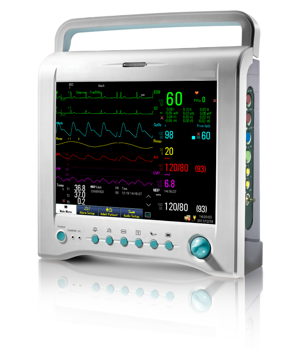 Multi-fucntional powerful portable icu multiparameter patient monitor