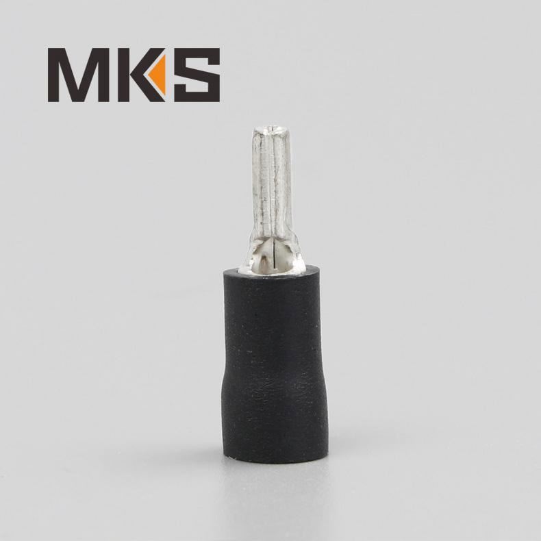 Pin-shaped cable lug electrical pin connector