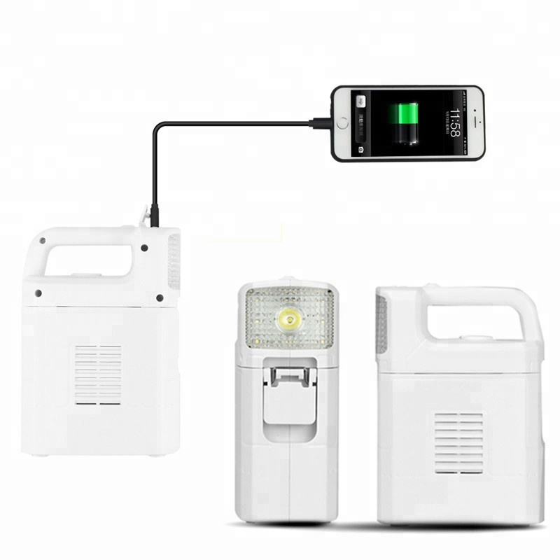 Rechargeable and Portable LED Camping Lantern Light with salt water power 320mA output charger for Mobile