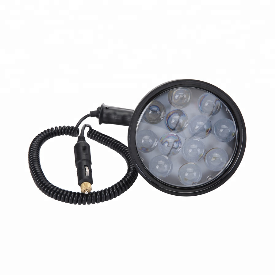 36w cree led car emergency handheld searchlight with 12v cigar lighter