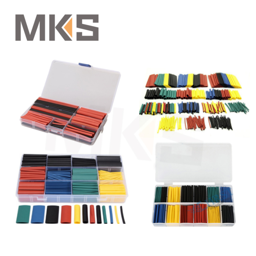 530PCS pack in box Coloured colored heat shrink shrinkable tube sleeve set kit