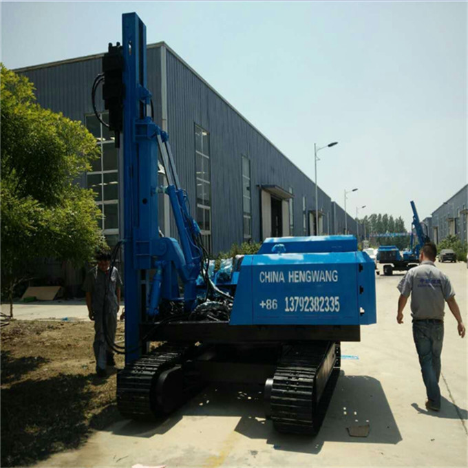 hot sale construction hydraulic auger drilling rig / pile driving machine / screw pile driver