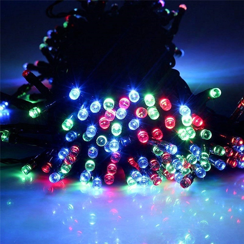 Waterproof IP65 Christmas decorative copper black rubber wire salt water powered fairy string light for Holiday Festival Using