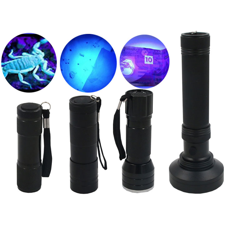 UV Ultra Violet 12 LED Flashlight Inspection Lamp Torch