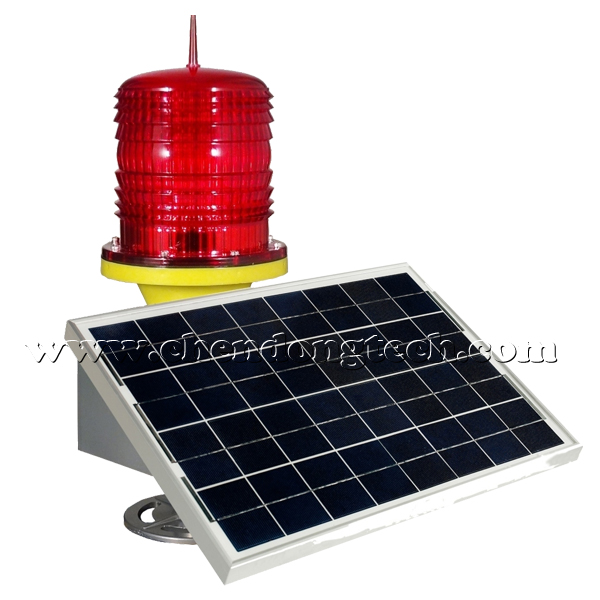 Portable solar airfield light,Solar powered LED aircraft obstruction lamp