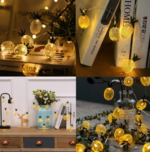 Indoor Pineapple Decoration Christmas LED String Light