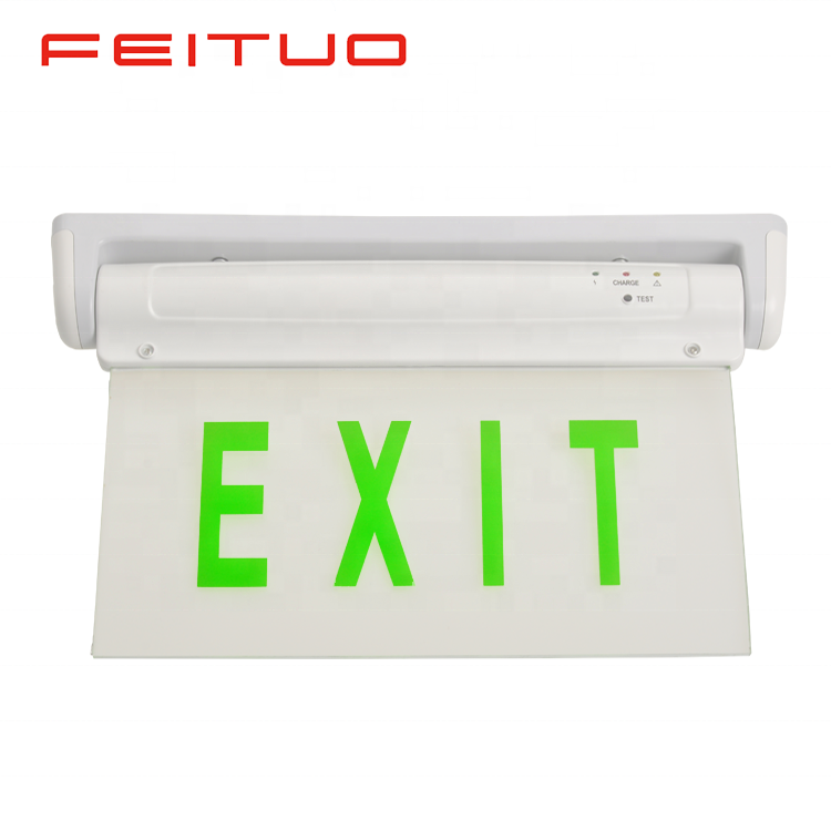 High quality wall mounted green acrylic exit sign