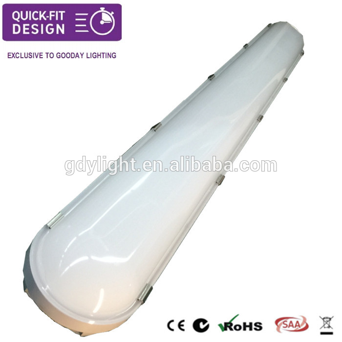 New quick fitting design 20w/40w/50w tube led batten light automatic microwave motion sensor for night light