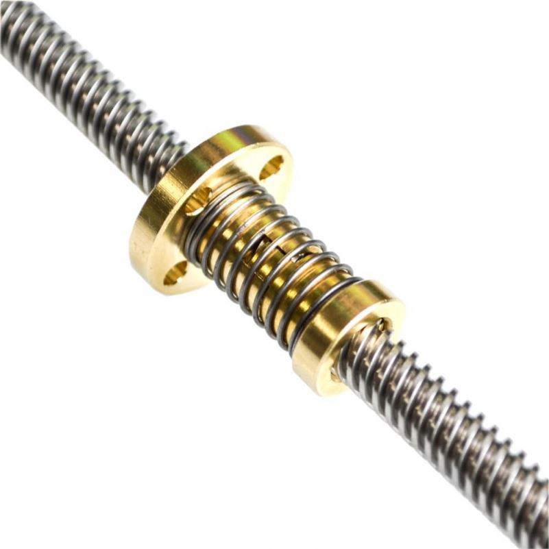 1 Set T8 Lead Screw 300 mm 8mm + Anti backlash Spring Loaded Nut + 2pcs KFL08 Bearings Bracket + 5 to8mm Coupling for 3D Printer