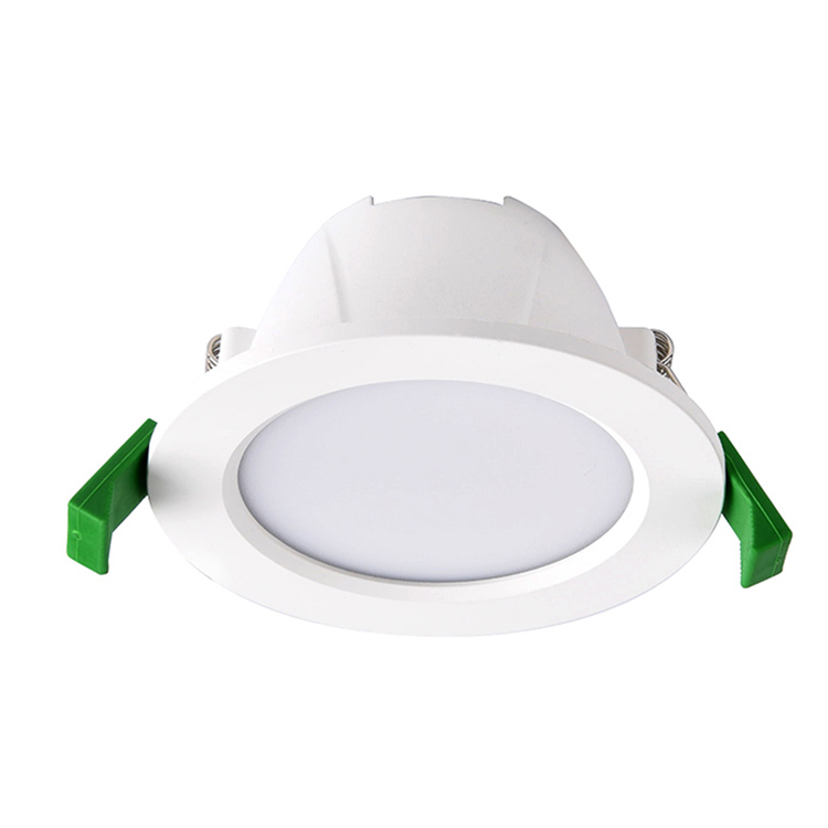 Adjustable Color Temp 9W Round LED Dimmable Plastic Trimless LED Downlight