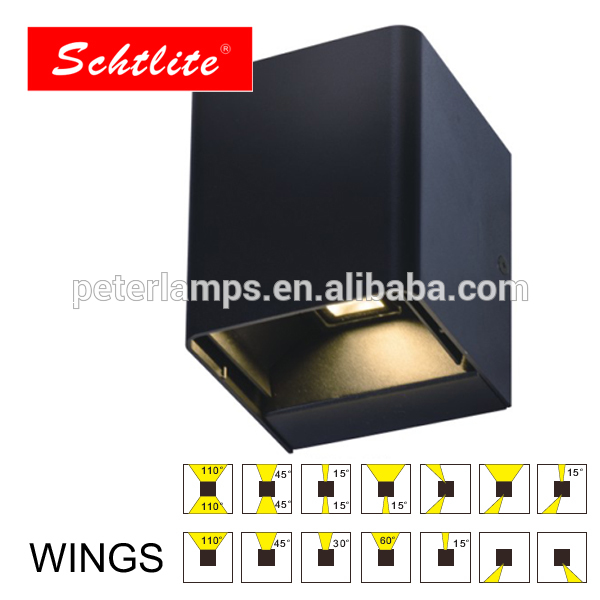 WINGS 6W 9W Two Side Outdoor Led Wall Light