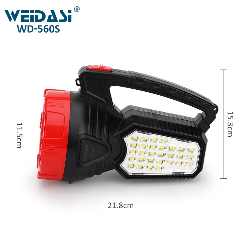 rechargeable high power led search light solar handheld searchlight