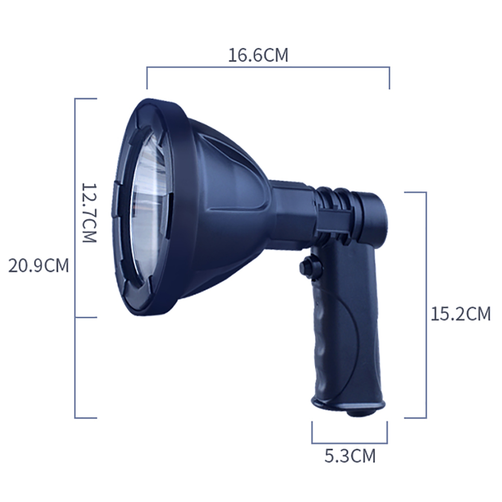 Rechargeable led outdoor portable spotlight with lithium battery