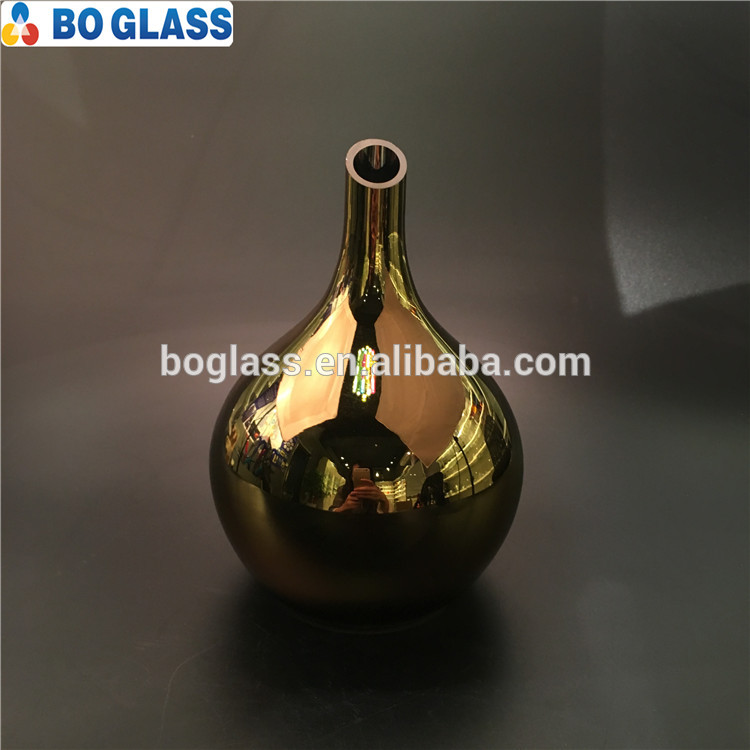 Hand made blown gold plating Indoor decoration glass humidifier cover