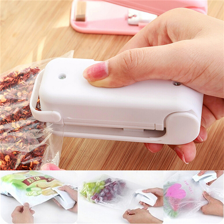 Portable Household Sealing Machine Food Saver Sealer Plastic Bag Capper Hand Pressure Hot Magic Sealer