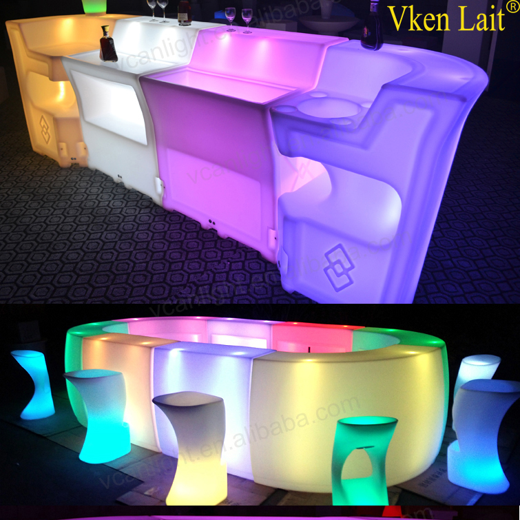 plastic garden bar illuminated led furniture dubai