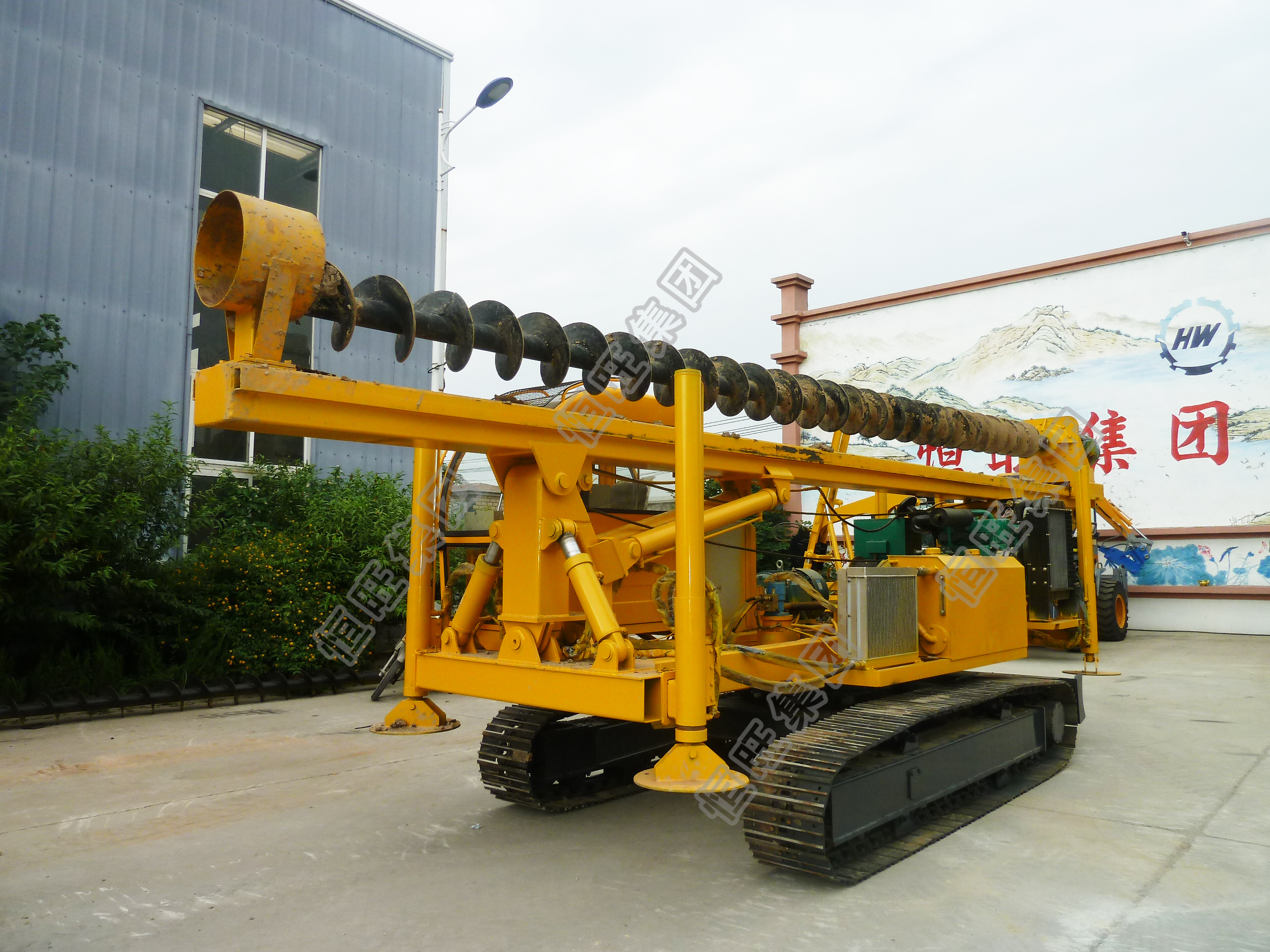 HWD8Y 8M Electric Photovoltaic helical Pile Driver Deep pile