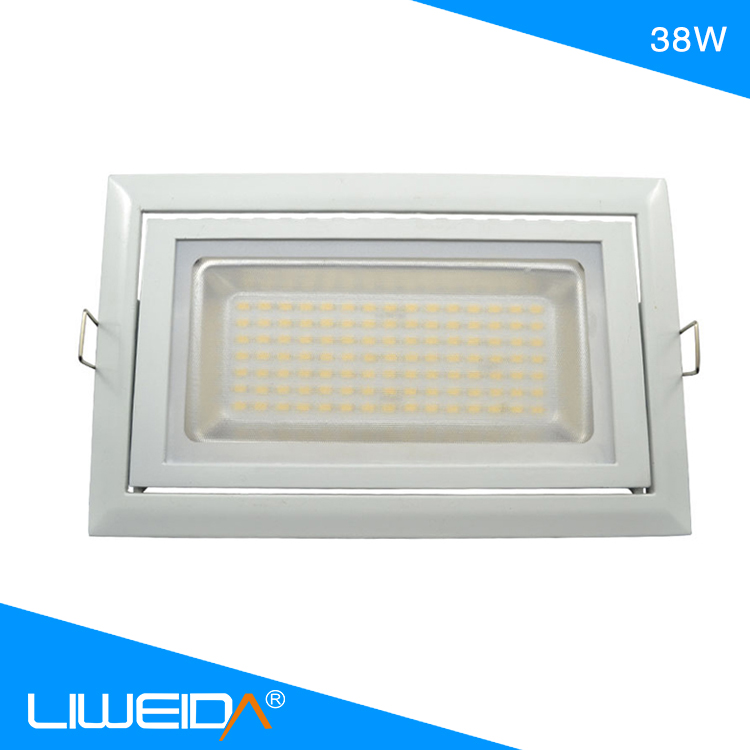 High power led panel lights ceiling down light 38w SMD LED Rectangular downlight