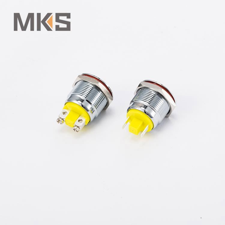 12mm led12v 19mm waterproof push button switch