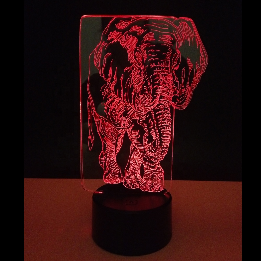 2019 3D Led Night Lamp Anime Illusion Light Customizable RGB Touch Button Wholesale Desk Lamp From China