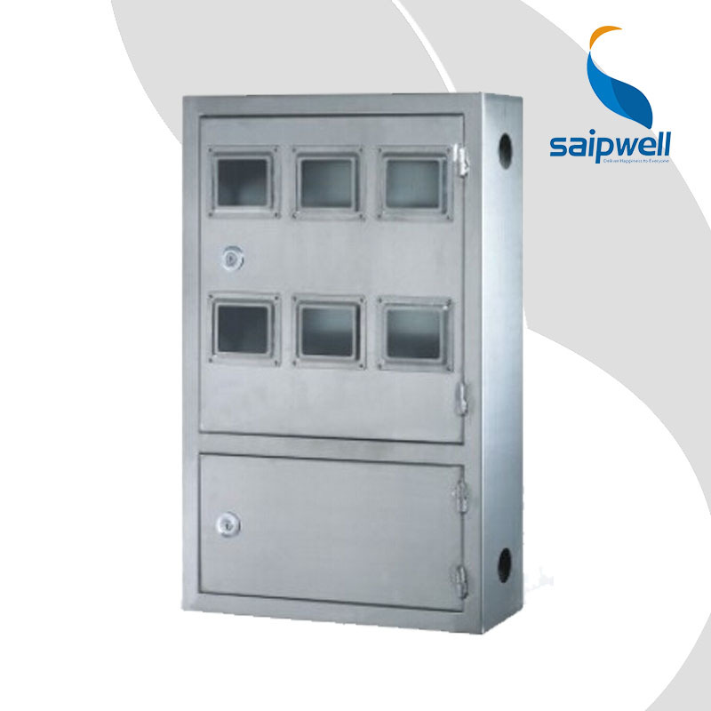 SAIP/SAIPWELL High Quality Industrial Three-Phase Stainless Steel Electric Meter Box