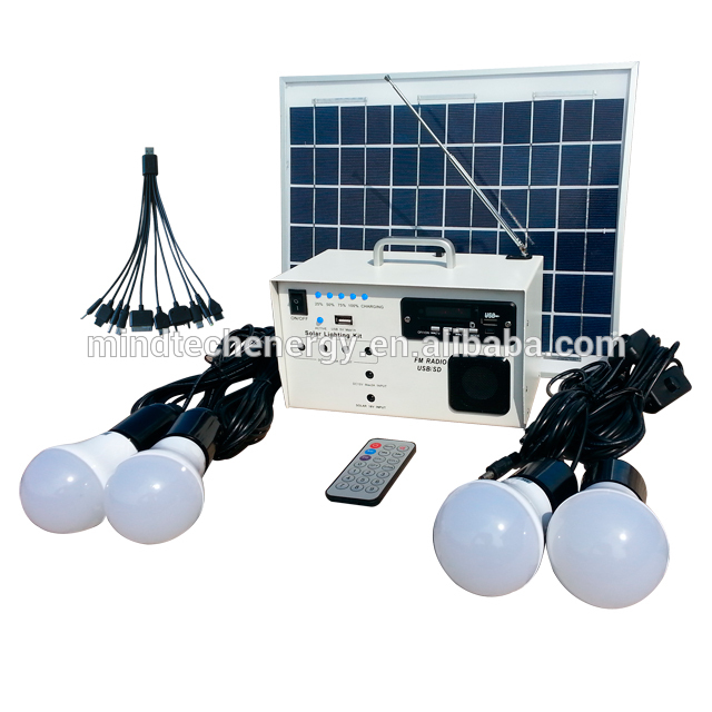 Portable solar power supply systems for home use