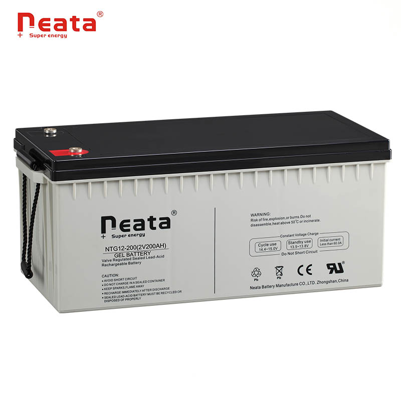 NEATA BATTERY GEL battery for Solar system VRLA Sealed Maintenance free valve regulated lead acid 12V 2000AH 24ah~200ah