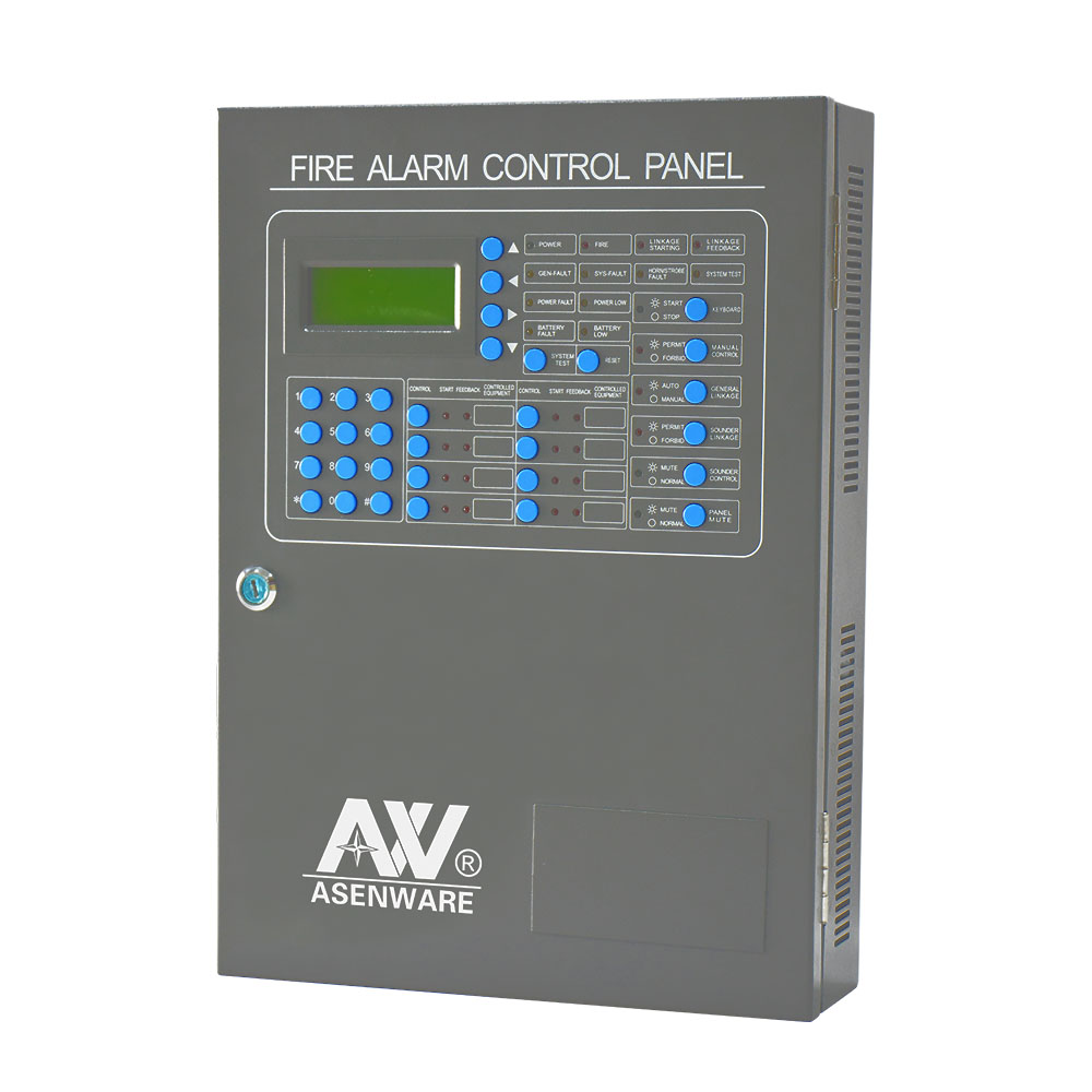 Fire Suppression System 324 Points Addressable Fire Alarm Control Panel with GSM Module,FM200 AW-AFP2188