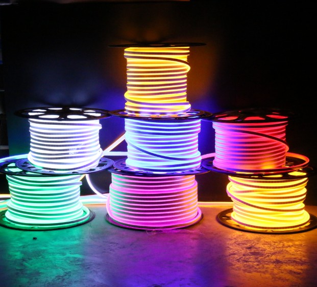 110V/220V High brightness led neon flex strips SMD2835 led ultra thin neon flex rope light