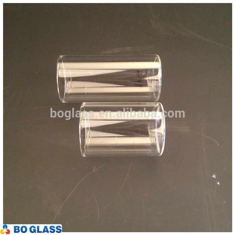 china factory fire polished open end borosilicate 3.3 glass tube with screw for lighting lamp shade